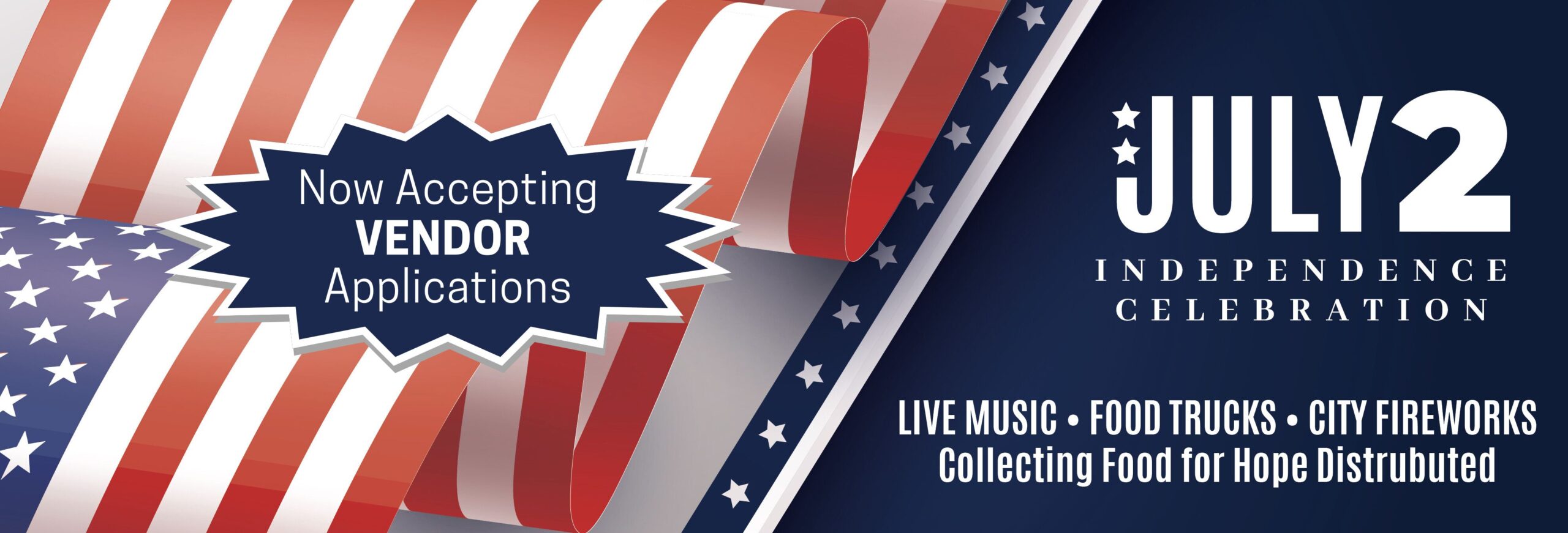 Now accepting Vendor Applications